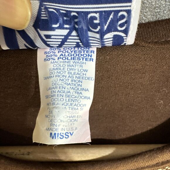 Brown Leopard Print Short Sleeve Shirt By Kavio Designs Vintage - Picture 4 of 6